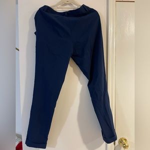 Dark blue trousers